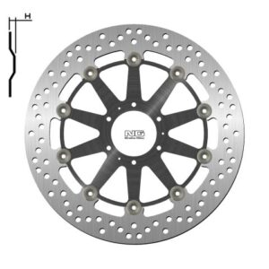 NG TARCZA HAMULCOWA PRZÓD HONDA XL 1000 V VARADERO '99-'13, CB 1100EX / ABS 14-18 (296X62X5MM) (6X6,5MM) PŁYWAJĄCA (ŚRODEK ALUMINIOWY)