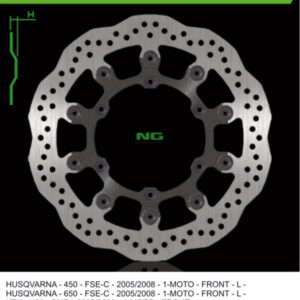 NG TARCZA HAMULCOWA PRZÓD HUSABERG FS 570 '10-'11, FS 450 '05-'08, KTM SMR 450 '04-'14, SMR 525 / 560 '05-'08 (310X127X5MM) (6X6,5MM) WAVE