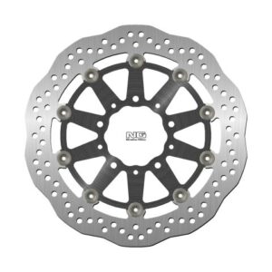 NG TARCZA HAMULCOWA PRZÓD KAWASAKI ER6 F/N, ZX 10R 04-15, ZX6R 05-16, KLE 650 VERSYS 07-15, Z 750 (300X80X5MM) (5X10,MM) WAVE PŁYWAJĄCA (ŚRODEK ALUMINIOWY,CZARNY)
