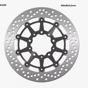 NG TARCZA HAMULCOWA PRZÓD KAWASAKI ER6 F/N, ZX 10R 04-15, ZX6R 05-18, KLE 650 VERSYS 07-22, Z 750 (300X80X5MM) (5X10,MM) PŁYWAJĄCA