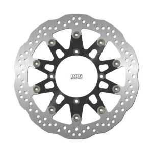 NG TARCZA HAMULCOWA PRZÓD KAWASAKI SUPERMOTARD 125/250 '06, SUPERMOTARD 450 '06-10 (320X109X5MM) (4X9,5MM) WAVE PŁYWAJĄCA (ŚRODEK ALUMINIOWY)