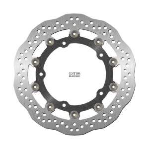 NG TARCZA HAMULCOWA PRZÓD KAWASAKI Z 650 '17-'25, Z 900 '16-'20 (300X142,2X5,0MM) (5X10,5MM) PŁYWAJĄCA WAVE (ŚRODEK ALUMINIOWY) - ZASTĘPUJE NG1623X