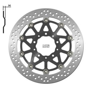 NG TARCZA HAMULCOWA PRZÓD KAWASAKI Z1000/ZZR1400 '17-20 (310X80X5,5MM) (5X10,5MM) PŁYWAJĄCA (ŚRODEK ALUMINIOWY)