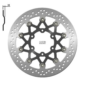 NG TARCZA HAMULCOWA PRZÓD KTM 390 ADVENTURE ABS '20, DUKE / ABS '17-20, RC / ABS 17-20, 125 DUKE / ABS '17-20 (320X90X5,0MM) (6X10,5MM) PŁYWAJĄCA (ŚRODEK ALUMINIOWY)