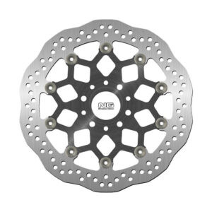 NG TARCZA HAMULCOWA PRZÓD KTM DUKE 690 R/ABS '12-'19 , 890 R ABS '20-'22 / HUSQVARNA VITPILEN 701 '18-'20 (FELGI ALUMIONIOWE) (320X52X5MM) (5 OTWORÓW) PŁYWAJĄCA (ŚRODEK ALUMINIOWY) WAVE ZASTĘPUJE NG1465XG