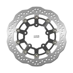 NG TARCZA HAMULCOWA PRZÓD SUZUKI GSXR 600 '06-'07, 750 '06, 1000 '05-'08, VZR 1800 '06-'13, VLZ 1800 '17 (310X100X5,0MM) (5X10,5MM) WAVE PŁYWAJĄCA (ŚRODEK ALUMINIOWY)