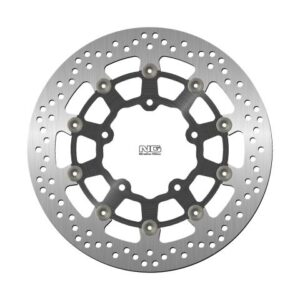 NG TARCZA HAMULCOWA PRZÓD SUZUKI GSXR 600 '06-'07, 750 '06, 1000 '05-'08, VZR 1800 '06-'13, VLZ 1800 '17 (310X100X5,0MM) (5X10,5MM) PŁYWAJĄCA (ŚRODEK ALUMINIOWY)