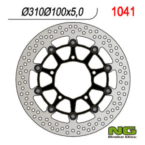 NG TARCZA HAMULCOWA PRZÓD SUZUKI GSXR 600 '06-'07, 750 '06, 1000 '05-'08, VZR 1800 '06-'13, VLZ 1800 '17 (310X100X5,0MM) (5X10,5MM) PŁYWAJĄCA