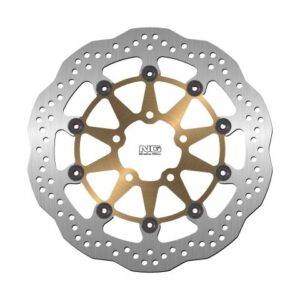 NG TARCZA HAMULCOWA PRZÓD SUZUKI GSX1400 '02-07, GSXR600/750 '96-03, GSXR1300 '99-07, TL1000 '97-03 (320X69X5MM) (5X10,5MM) WAVE PŁYWAJĄCA (CZARNY ŚRODEK)