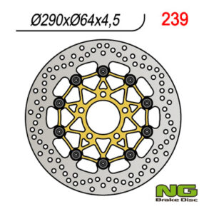 NG TARCZA HAMULCOWA PRZÓD SUZUKI GSX600/750F, GSF600 '95-'04, SV650 '99-'02 (290x64x4,5) PŁYWAJĄCA (ZŁOTY ŚRODEK)