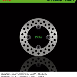 NG TARCZA HAMULCOWA PRZÓD/TYŁ KAWASAKI KX 65 '00-'20, SUZUKI RM 65 '03-'05