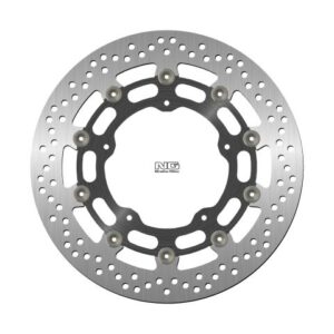 NG TARCZA HAMULCOWA PRZÓD YAMAHA YZF R1 '04-'06 / '15-'16, FZ1 '06-13, R6 '20-, V-MAX '09-16, MT-10 '16-21 (320X132X5MM) (5X8,5MM) PŁYWAJĄCA (ŚRODEK ALUMINIOWY)