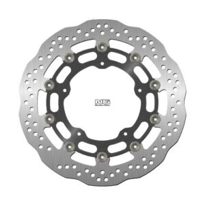 NG TARCZA HAMULCOWA PRZÓD YAMAHA YZF R1 '04-'06 / '15-'16, FZ1 '06-13, R6 '20-, V-MAX '09-16, MT-10 '16-21 (320X132X5MM) (5X8,5MM) WAVE PŁYWAJĄCA (ŚRODEK ALUMINIOWY)