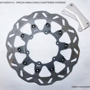 NG TARCZA HAMULCOWA PRZÓD Z ADAPTEREM OVERSIZE (320X118X5) YAMAHA YZ 125 '00-'12,YZF 450 '03-'04, WRF 426/450 '03-'17, SUZUKI RM 125/250 '96-'09