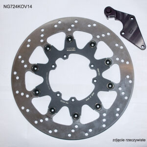 NG TARCZA HAMULCOWA PRZÓD Z ADAPTEREM OVERSIZE (320X101X5) HONDA CR 125 '04-'09, CRF 250R/X '04-'14, CRF 450R '04-'14, CRF 450X '04-'16 (NG724K14)