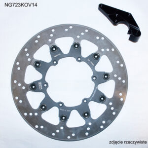 NG TARCZA HAMULCOWA PRZÓD Z ADAPTEREM OVERSIZE (320X118X5) YAMAHA YZF 450 '08-'15' (NG723K14)