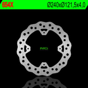 NG TARCZA HAMULCOWA TYŁ HONDA CR 125/250 '02-07, CRF 250/450R '04-'21 (240X121,5X4) WAVE