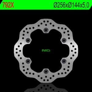 NG TARCZA HAMULCOWA TYŁ HONDA XL 1000V 03-11, CBR 1100XX 97-04, X11 00-03, VFR 750F 86-89, CB 1300 '05-12 (256X144X5 MM) (6X10,5 MM) WAVE