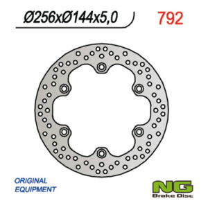 NG TARCZA HAMULCOWA TYŁ HONDA XL 1000V 03-11, CBR 1100XX 97-04, X11 00-03, VFR 750F 86-89, CB 1300 '05-12 (256X144X5 MM) (6X10,5 MM)
