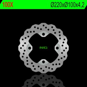 NG TARCZA HAMULCOWA TYŁ KAWASAKI ER 6F/N 06-17, ZX 6R 02-17, KLE 650 07-14, Z 750 03-06, ZX 9R 98-03, ZX 10R 104-10 (220X100X4,2MM) (4X10,5MM) WAVE