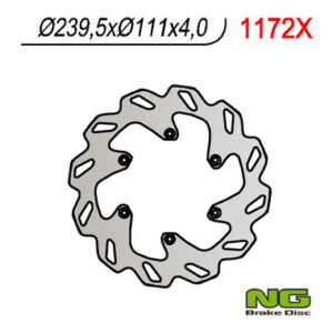 NG TARCZA HAMULCOWA TYŁ KTM 690 '06-'15 (240X111X4) (6X6,5MM)