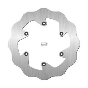 NG TARCZA HAMULCOWA TYŁ KTM SX/EXC/LC 4, GAS GAS EC/EX 250/350 '21, HUSABERG FE 350/450/600 '99-14 (220X110X4,2MM) (6X6,5MM) WAVE PEŁNA (NG141, NG129)