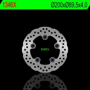 NG TARCZA HAMULCOWA TYŁ KYMCO GRAND DINK 125/300 12-15, LIKE 125/150/200 09-18 (200X89,5X4,0MM) (5X10,5MM) WAVE