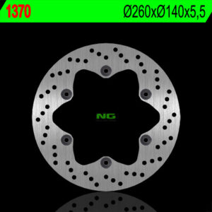 NG TARCZA HAMULCOWA TYŁ SUZUKI B-KING / ABS 1300 '08-'11, B-KING KONZEPT 1300 '12-'13 (260X140X5,5MM) (6X10,25MM)