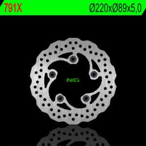 NG TARCZA HAMULCOWA TYŁ SUZUKI GSXR 600 97-18, GSXR 750 96-17, GSXR 1000 09-16, SV 650 03-15, SV 100 03-08, TL 1000R/S (5X10,5MM) (220X89X5) WAVE