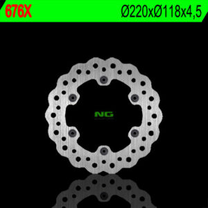 NG TARCZA HAMULCOWA TYŁ SUZUKI RM 125/250 (88-98), DRZ 400 (220X118X4,5) WAVE (6X6,5MM)