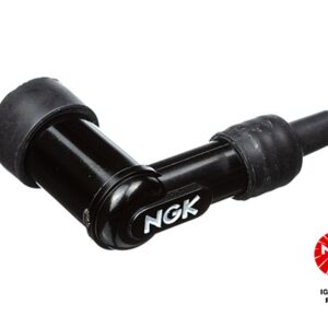 NGK FAJKA NA ŚWIECE EBONITOWA KĄTOWA (90) KOLOR CZARNY (NR 8031)