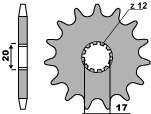 PBR PROMOCJA ZĘBATKA PRZEDNIA 2139 11 18NC BETA 250/270 00-10 (ŁAŃC. 520) (MADE IN ITALY)