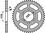 PBR PROMOCJA ZĘBATKA TYLNA 1514 51 C45 GILERA 350 (85-89) (ŁAŃC. 520) (MADE IN ITALY)