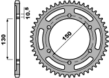 PBR PROMOCJA ZĘBATKA TYLNA 300 42 C45 TDM 900 (02-12) (JTR300.42) (ŁAŃC. 525) (MADE IN ITALY)