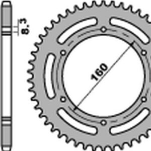 PBR PROMOCJA ZĘBATKA TYLNA 3552 44 C45 BMW F 650, APRILIA PEGASO 650 '07-'09 (JTR5.44) (ŁAŃC. 520) (MADE IN ITALY)