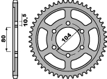 PBR PROMOCJA ZĘBATKA TYLNA 4359 40 C45 KAWASAKI Z 6R 98-02 Z 1000 (07-09), ZX 10R 06-07 (JTR1489.40) (ŁAŃC. 525) (MADE IN ITALY)