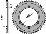 PBR PROMOCJA ZĘBATKA TYLNA 4374 51 C45 HONDA XLR 125 (98-02) (JTR1249.51) (ŁAŃC. 428) (MADE IN ITALY)