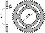 PBR PROMOCJA ZĘBATKA TYLNA 4418 46 C45 KAWASAKI KX 65 00-20 (JTR1465.46) (ŁAŃC. 420) (MADE IN ITALY)