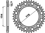 PBR PROMOCJA ZĘBATKA TYLNA 4434 45 HONDA (JTR1340.45) (ŁAŃC. 530) (MADE IN ITALY)