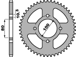 PBR PROMOCJA ZĘBATKA TYLNA 4533 45 F GZ 125 (98-05) (ŁAŃC. 428) (JTR1794.45) (MADE IN ITALY)