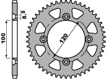PBR PROMOCJA ZĘBATKA TYLNA 798 47 C45 SUZUKI RM 80/85, YAMAHA YZ 80/85 (ŁAŃC. 428) (JTR798.47) (MADE IN ITALY)