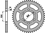 PBR PROMOCJA ZĘBATKA TYLNA 809 53 C45 SUZUKI DR 125 SE 94-00 (ŁAŃC. 428) (MADE IN ITALY)