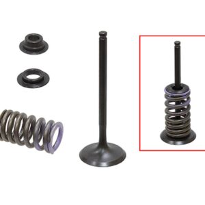 PSYCHIC ZAWÓR SSĄCY (KOMPLETNY ZAWÓR ZE SPRĘŻYNAMI I PODKŁADKAMI) HONDA CRF 150 F '06-'17 STALOWY (MX-09544I) (29,93X4,89X83,4MM)