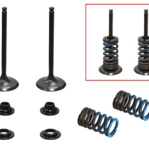 PSYCHIC ZAWORY SSĄCE (KOMPLET 2 SZT. ZAWORÓW ZE SPRĘŻYNAMI I PODKŁADKAMI) YAMAHA WRF 250 '15-'19, YZF 250 '14-'18, YZ 250 FX '15-'18 STALOWE (MX-09553I) (31X4,95X83,6MM)