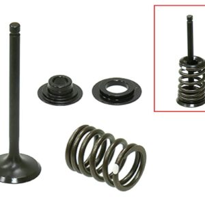 PSYCHIC ZAWÓR SSĄCY (KOMPLETNY ZAWÓR ZE SPRĘŻYNAMI I PODKŁADKAMI) HONDA CRF 110 F '13-'23 STALOWY (MX-09558IK) (25,5X4,98X76,6MM)