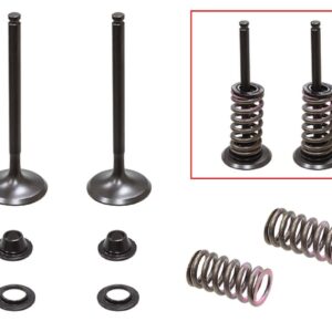 PSYCHIC ZAWORY WYDECHOWE (KOMPLET 2 SZT. ZAWORÓW ZE SPRĘŻYNAMI I PODKŁADKAMI) YAMAHA YZF 450 '10-'13 STALOWE (MX-09541E) (29,95X5,39X85,95MM)