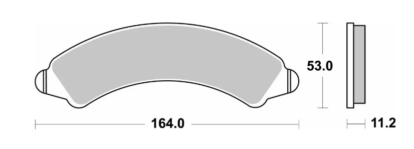 SBS KLOCKI HAMULCOWE KH728 OFF-ROAD SINTER KOLOR ZŁOTY PRZÓD POLARIS POLARIS RZR PRO/ TURBO / XP4 '16-'23, RZR PRO R / PRO S 25-