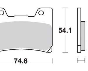 SBS KLOCKI HAMULCOWE KH160 STREET PERFORMANCE (EXCEL) SINTER KOLOR ZŁOTY