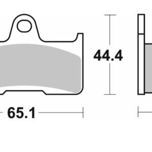 SBS KLOCKI HAMULCOWE NOWOŚĆ KH344 OFF-ROAD SINTER KOLOR ZŁOTY YAMAHA YFM 660 02-08 CF-MOTO, GOES TYŁ