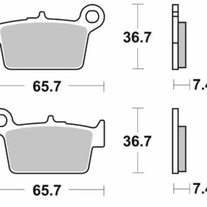 SBS KLOCKI HAMULCOWE NOWOŚĆ KH367/2 STREET STANDART CERAMIC KOLOR CZARNY PASUJE DO: TYŁ BETA RR 50/125 '08-'15, 200 URBAN '08-'15, 200 RR '20-'23, 250 RR '13-'22, 300 RR '13-'23, 350 ALP4, 400 RR '05-'17, 350 RR '11-'22, 390 RR '15-'23, 430 RR '15-'23, 45